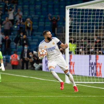 Karim Benzema Champions League 2021/2022 Real Madrid-Sheriff Tiraspol Santiago Bernabéu de Madrid 28/09/2021
