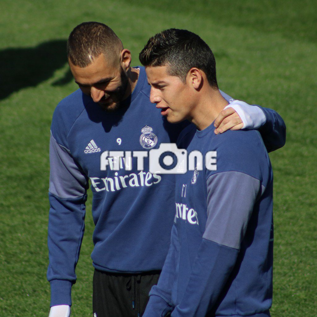 Karim Benzema y James Rodríguez