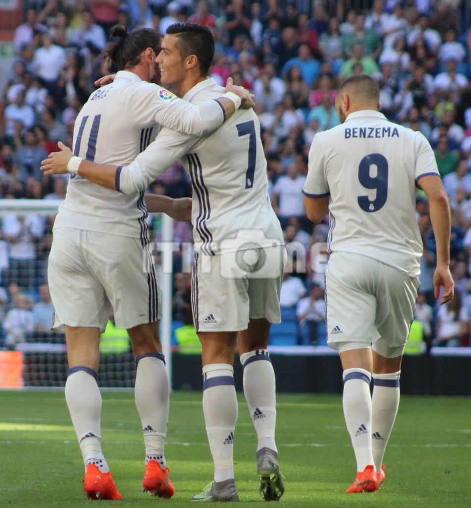 Gareth Bale, Cristiano Ronaldo y Karim Benzema