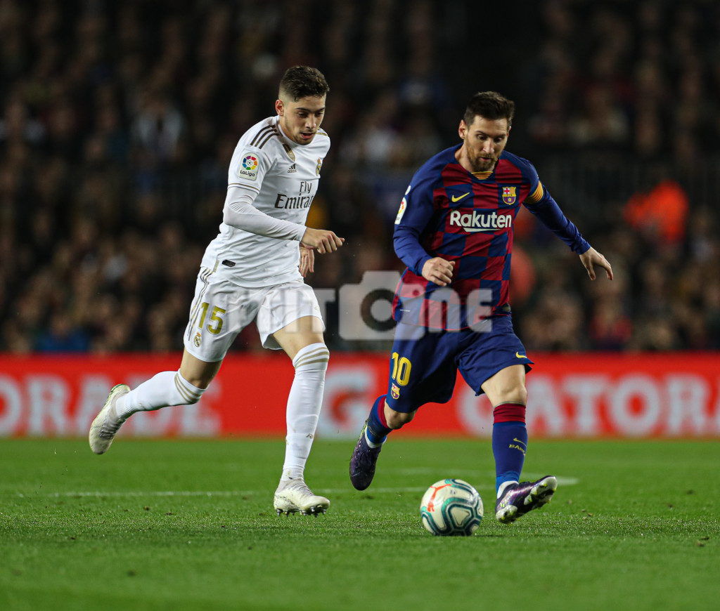 Federico Valverde y Leo Messi