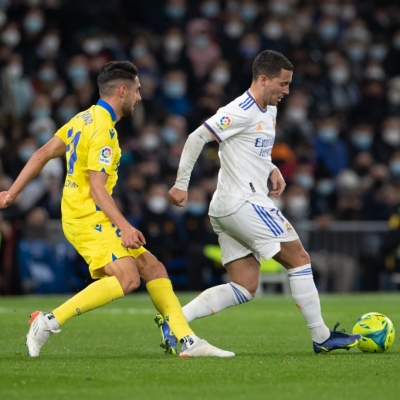 Eden hazard y Rubén Sobrino