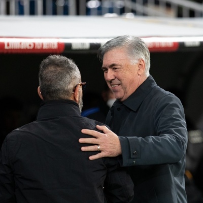 Carlo Ancelotti y Álvaro Cervera