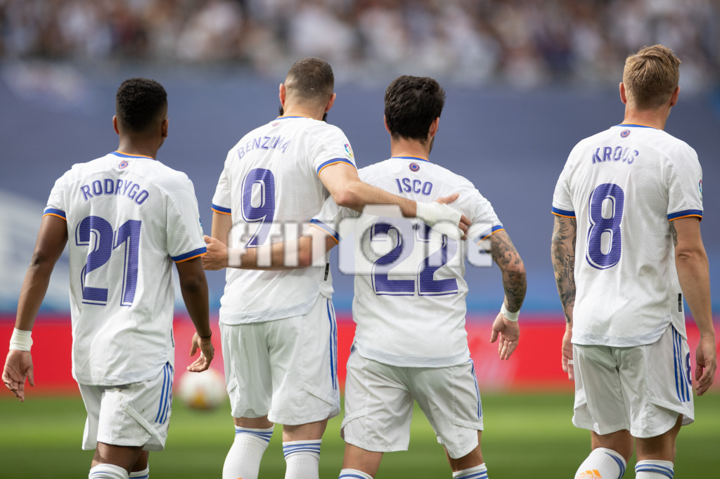 Toni Kroos, Karim Benzema, Rodrygo Goes e Isco