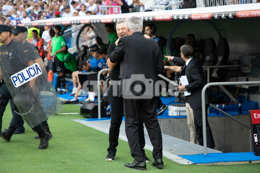 Carlo Ancelotti y Javier Aguirre