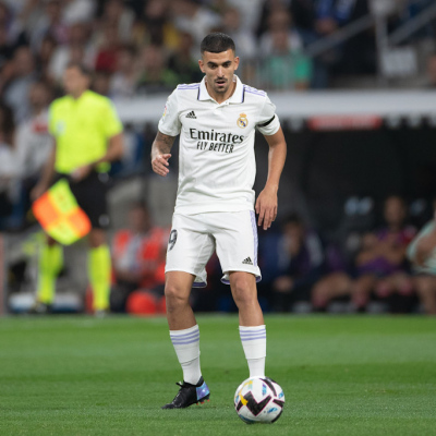 Madrid, LaLiga 2022-2023, Real Madrid CF-CA Osasuna, giocata allo stadio Santiago Bernabeu. Nella foto: Dani Ceballos