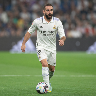 Madrid, LaLiga 2022-2023, Real Madrid CF-CA Osasuna, giocata allo stadio Santiago Bernabeu. Nella foto: Dani Carvajal