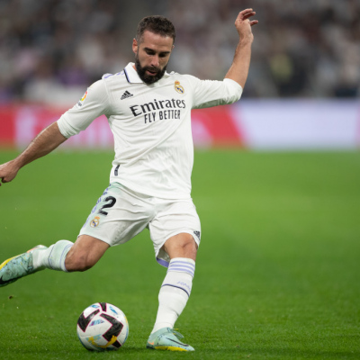 Madrid, LaLiga 2022-2023, Real Madrid CF-CA Osasuna, giocata allo stadio Santiago Bernabeu. Nella foto: Dani Carvajal