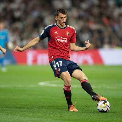 Madrid, LaLiga 2022-2023, Real Madrid CF-CA Osasuna, giocata allo stadio Santiago Bernabeu. Nella foto: Ante Budimir