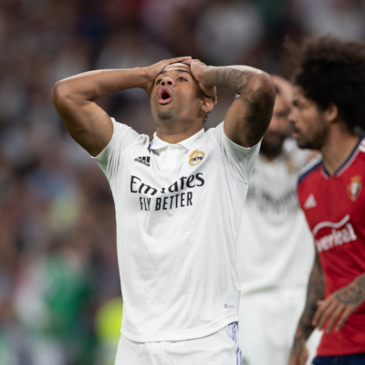 Madrid, LaLiga 2022-2023, Real Madrid CF-CA Osasuna, giocata allo stadio Santiago Bernabeu. Nella foto: Mariano Diaz