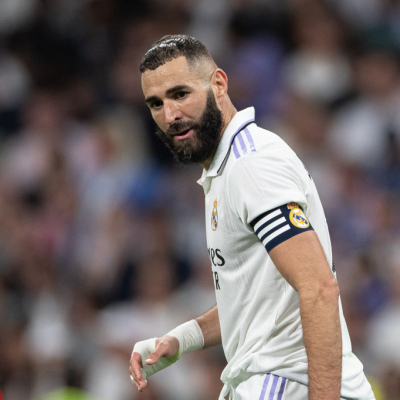 Madrid, LaLiga 2022-2023, Real Madrid CF-CA Osasuna, giocata allo stadio Santiago Bernabeu. Nella foto: Karim Benzema