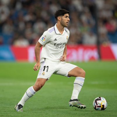 Madrid, LaLiga 2022-2023, Real Madrid CF-CA Osasuna, giocata allo stadio Santiago Bernabeu. Nella foto: Marco Asensio