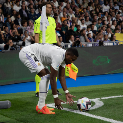 Madrid, LaLiga 2022-2023, Real Madrid CF-CA Osasuna, giocata allo stadio Santiago Bernabeu. Nella foto: David Alaba