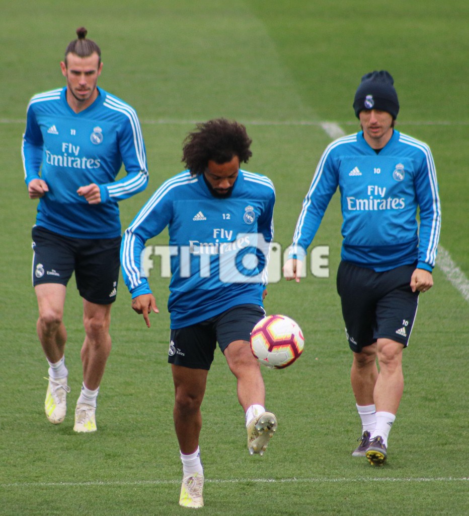 Marcelo, Luka Modric y Gareth Bale