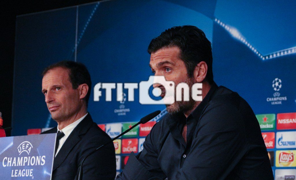 Gianluigi Buffon y Massimiliano Allegri