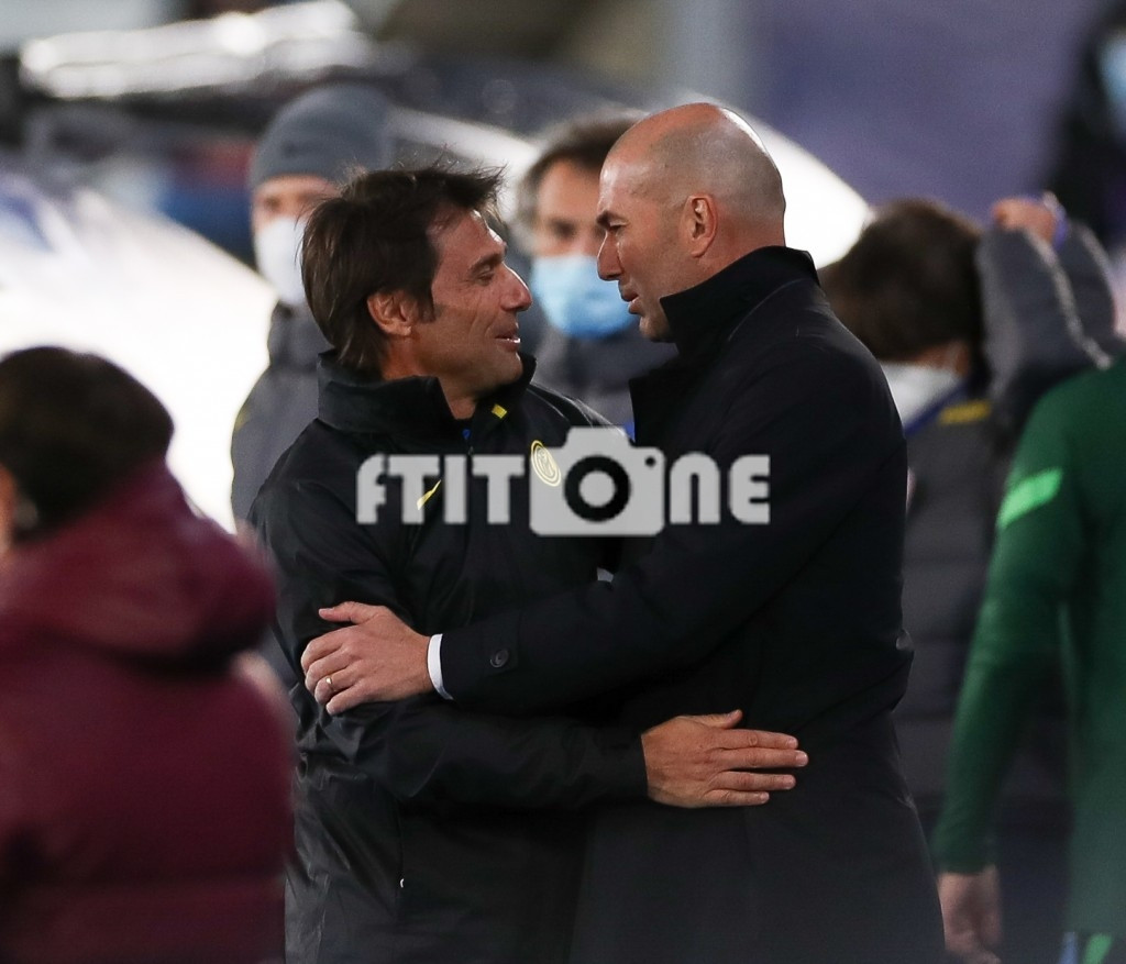 Zinedine Zidane y Antonio Conte