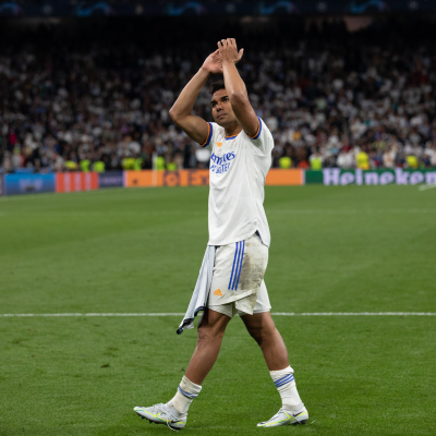 Madrid, Champions League 21/22, Real Madrid CF-Manchester City, giocata allo stadio Santiago Bernabeu, nella foto: Casemiro