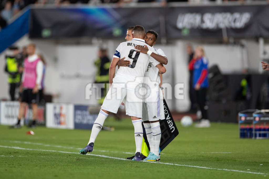Karim Benzema y Rodrygo Goes