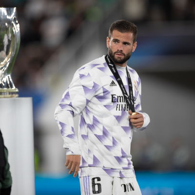 Helsinki, Finale della UEFA Super Cup 2022 Real Madrid CF-Eintracht Francoforte, giocata allo stadio Olimpico. Nella foto: Nacho